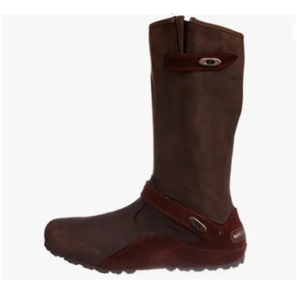 Merrell Shoes - MERRELL Haven Autumn cinnam Mid-Calf Waterproof Brown leather & suede boots 7